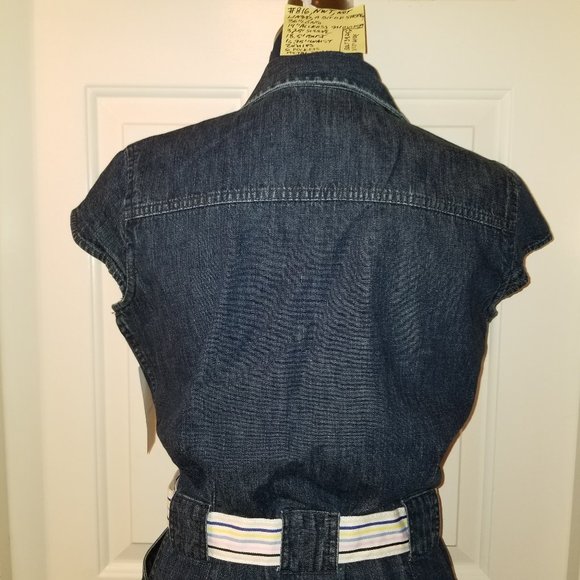 SYMMER DRESS NWT Stylish, Upscale Liz Claiborne Blue Denim - Picture 7 of 16